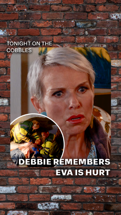 Debbie remembers Eva is hurt, but will she be okay? #Corrie