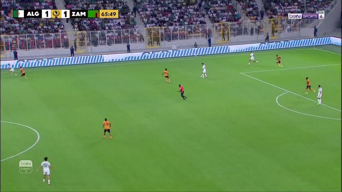 الجزائر تتقدم في المباراة من جديد عن طريق إبراهيم مازة #تصفيات_كأس_أمم_إفريقيا