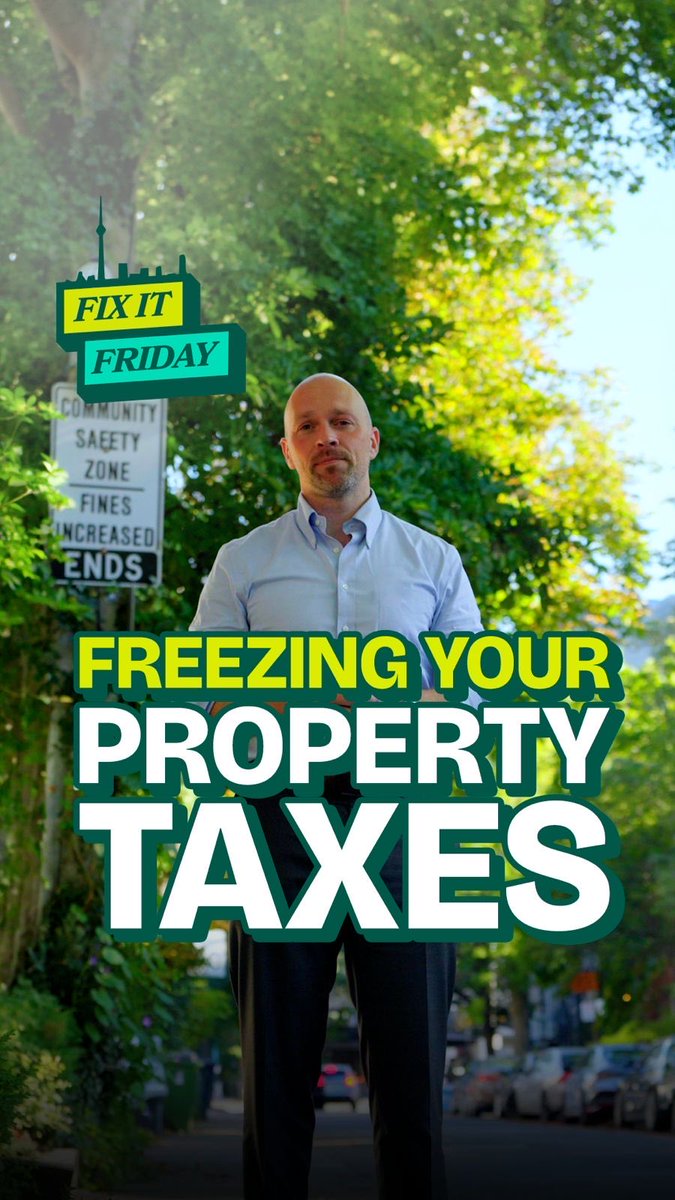 What if your property taxes didn’t go up next year? After nearly 20% in property tax increases over three years, Torontonians deserve a break. I’ll freeze Toronto property taxes for one year. That's real change and real results. Vote for it on October 26.