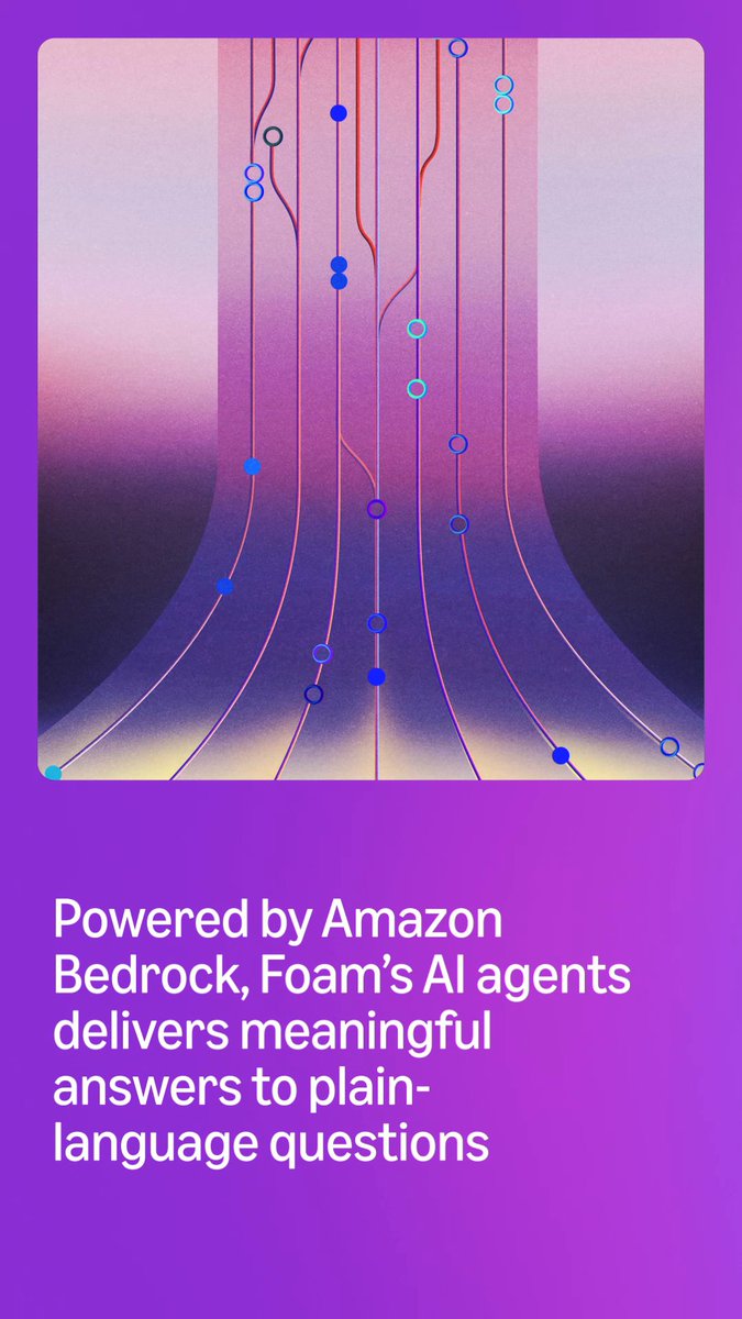 Observability tools generate data. Foam gives your team the answers. Built on AWS and Amazon Bedrock, Foam turns plain-language questions into clear, evidence-backed answers. Everyone on your team can stay on top of what's happening in their software, agents, and business.
