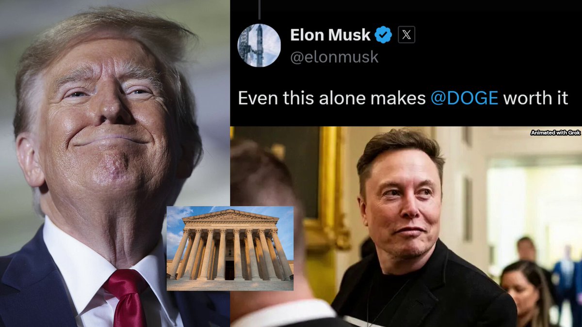 🚨 UPDATE: Elon Musk just took a HUGE victory lap after the DOGE-enhanced federal SAVE database — used to purge noncitizens and illegals from voter rolls — is GREENLIT by the US Supreme Court, 6-3 "Even this ALONE makes DOGE worth it," Elon said 🔥 DOGE is HUGE for America, and it's STILL infuriating Democrats and catching fraudsters to this day 👏🏻 Even Chuck Schumer came out and panicked that Elon's team of geniuses overhauled SAVE, making it MUCH more efficient at purging illegal voters. Clean the rolls and SAVE OUR ELECTIONS 🇺🇸Elon Musk