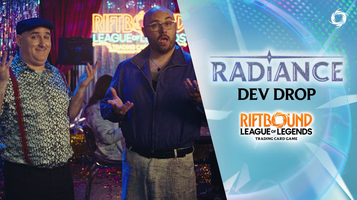 Get ready to make show-stopping plays! Riftbound’s fifth set, Radiance, launches worldwide on October 23. Learn all about the new Legends, mechanics, and cards in this Dev Drop. #RBRadiance