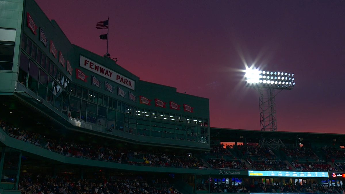 The views at Fenway right now... just wow 🤩 🌅