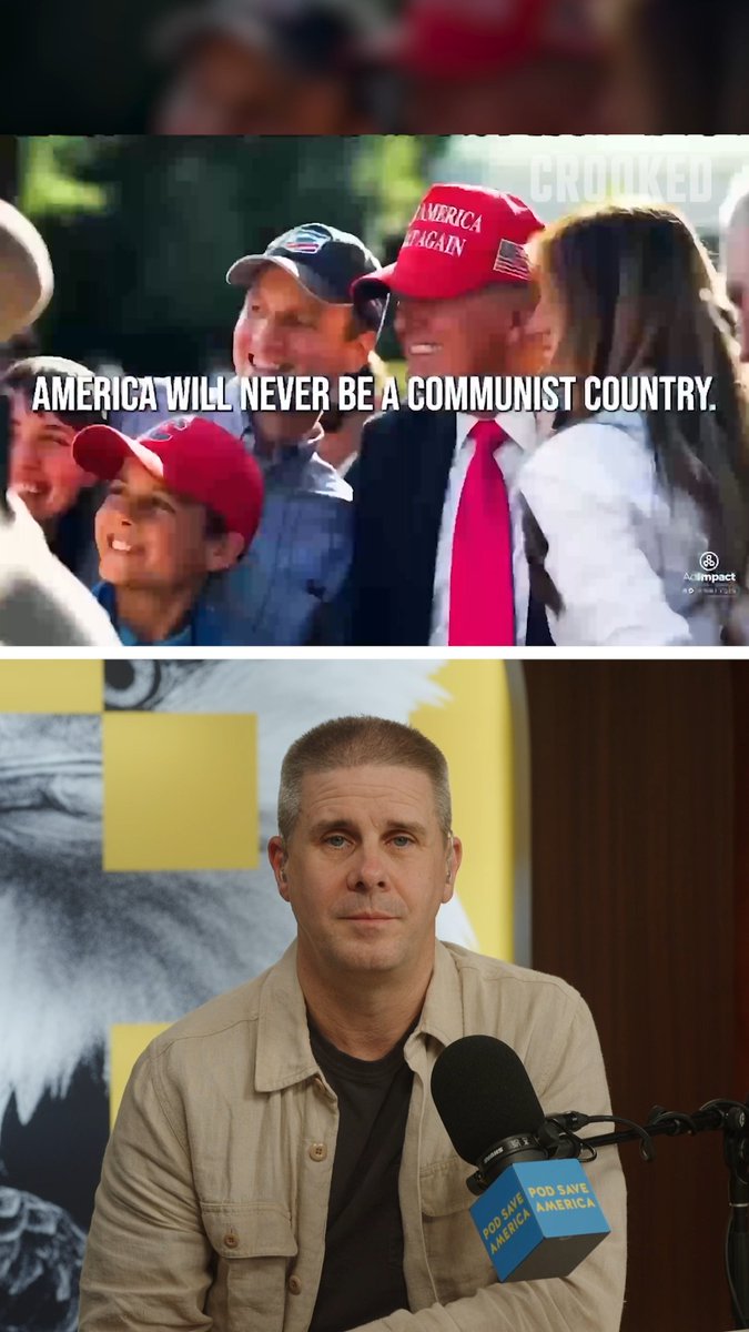 .Dan Pfeiffer reacting to Trumps' latest campaign ad funded by taxpayers: "You know what that ad really is? F*cking embarrassing."