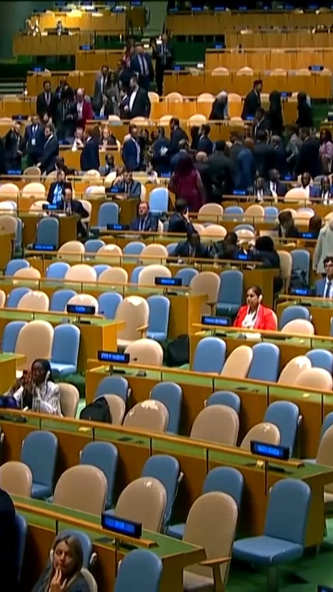 Many delegates were seen walking out of the UNGA assembly on Thursday after Israeli Prime Minister Benjamin Netanyahu took the stage to deliver his address.