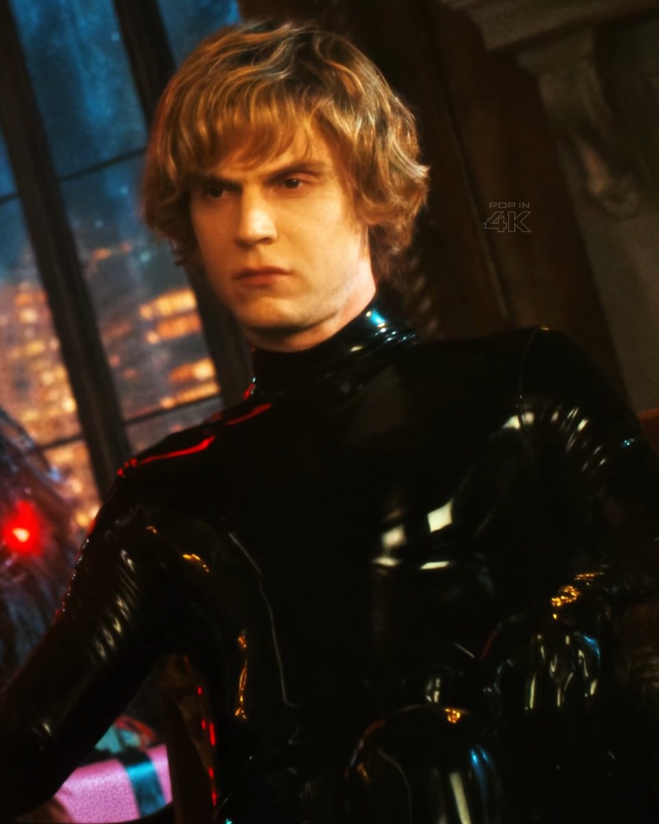 evan peters putting the rubber suit back on after 15 years just to remind us why tate langdon had an entire generation in a chokehold #AHS13