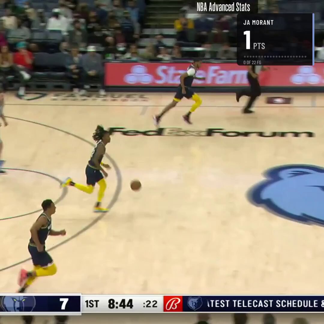 Ja Morant 52 PTS, 22/30 FG vs Spurs (2022)