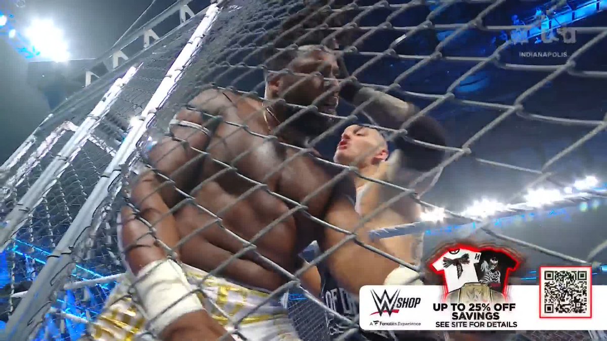 Baron Corbin is already ON FIRE in this Steel Cage Match! 👀