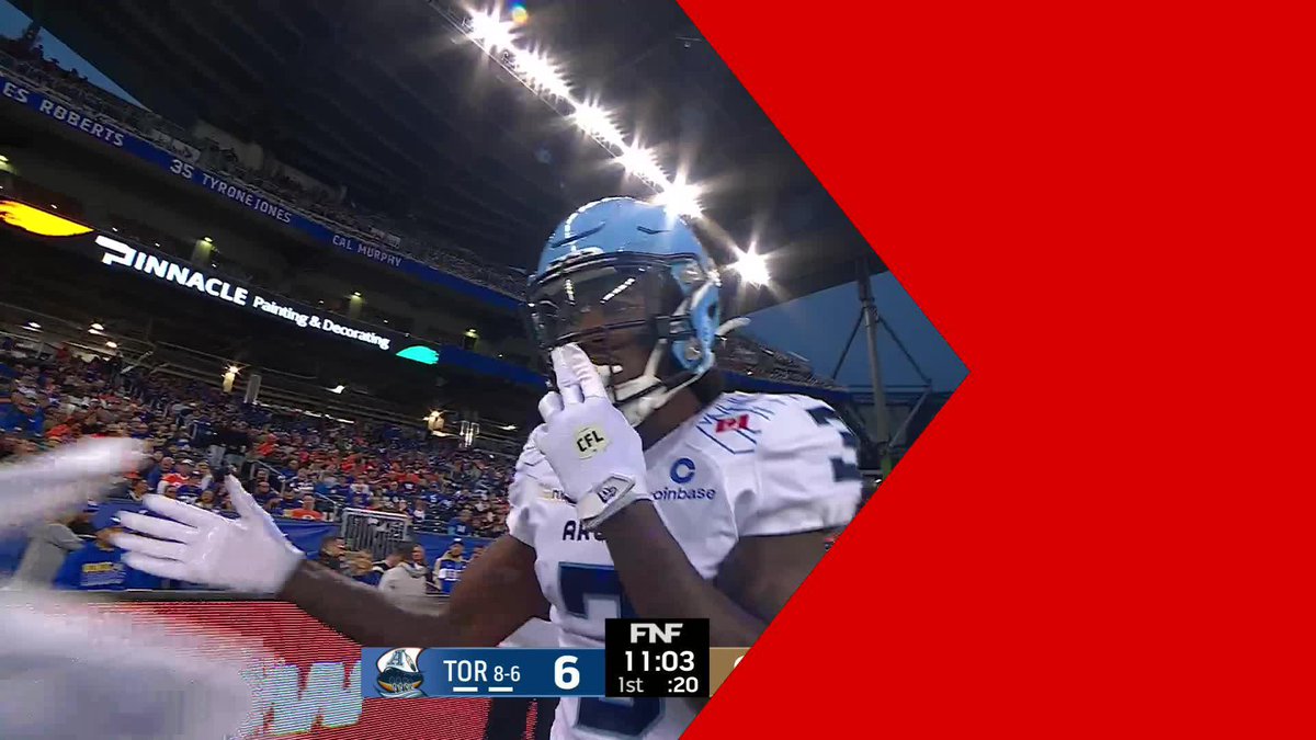 WINNIPEG MISSES THE FIELD GOAL AND THE ARGOS BRING IT ALL THE WAY BACK FOR SIX! 😱 128 YARD RETURN FOR JANARION GRANT! #CFL