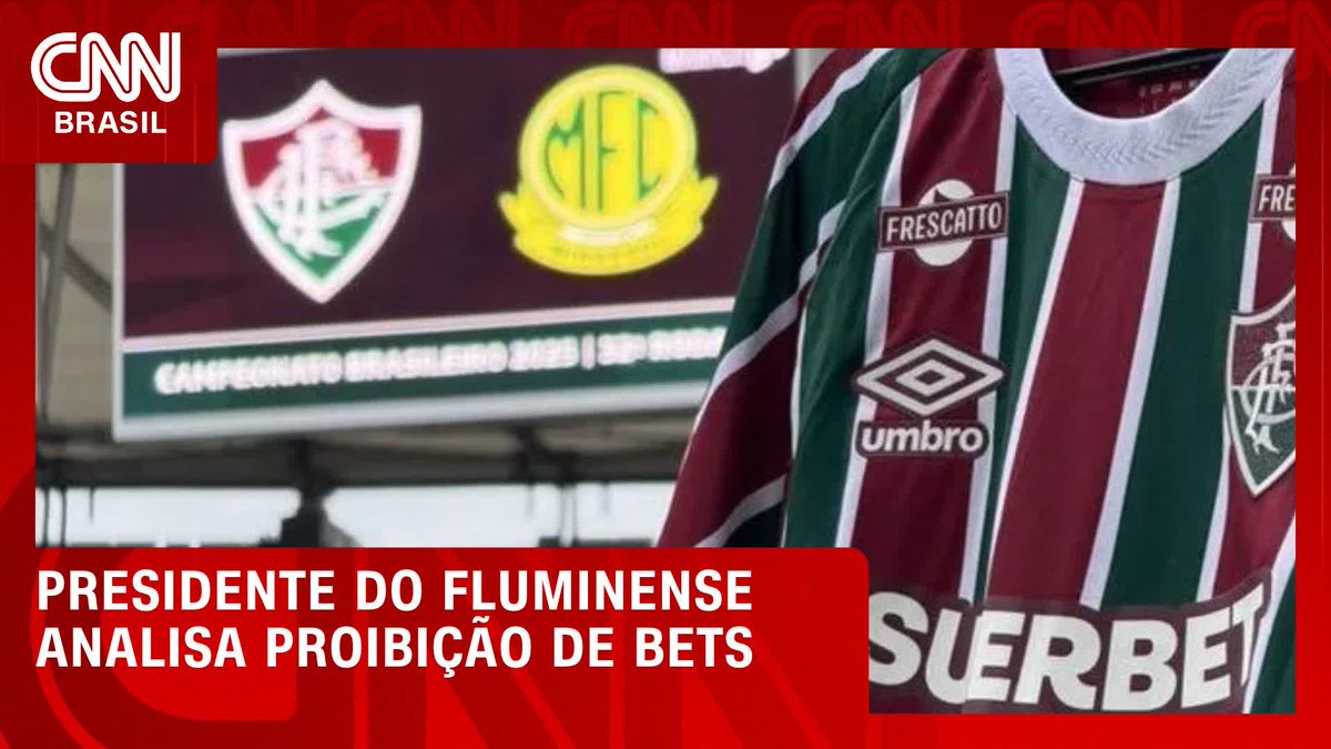 Presidente do Fluminense analisa proibição de bets; assista #CNNPrimeTime
