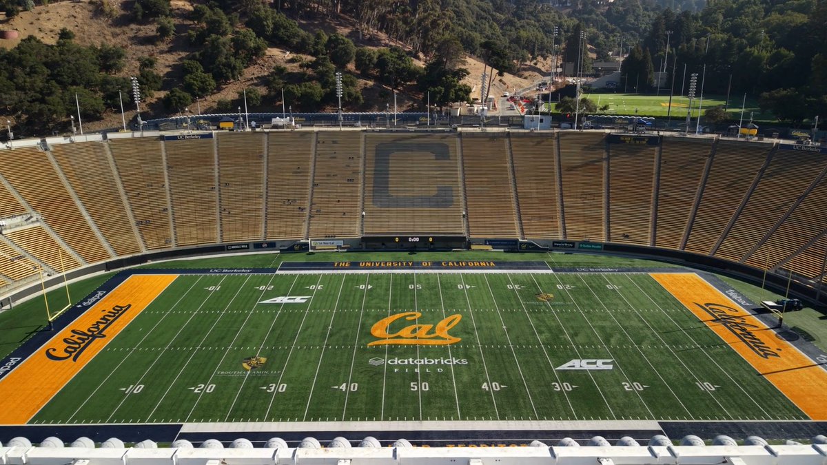 Databricks Field at California Memorial Stadium makes its debut tonight. Cal vs. Clemson on ESPN. Go Bears. 💙 🐻 Cal Athletics