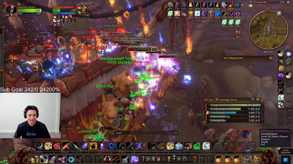 Pikaboo just led HUNDREDS of Alliance to a complete victory in the Riverglades over an army of Horde 🔥 World PvP in WoW Forever is truly incredible