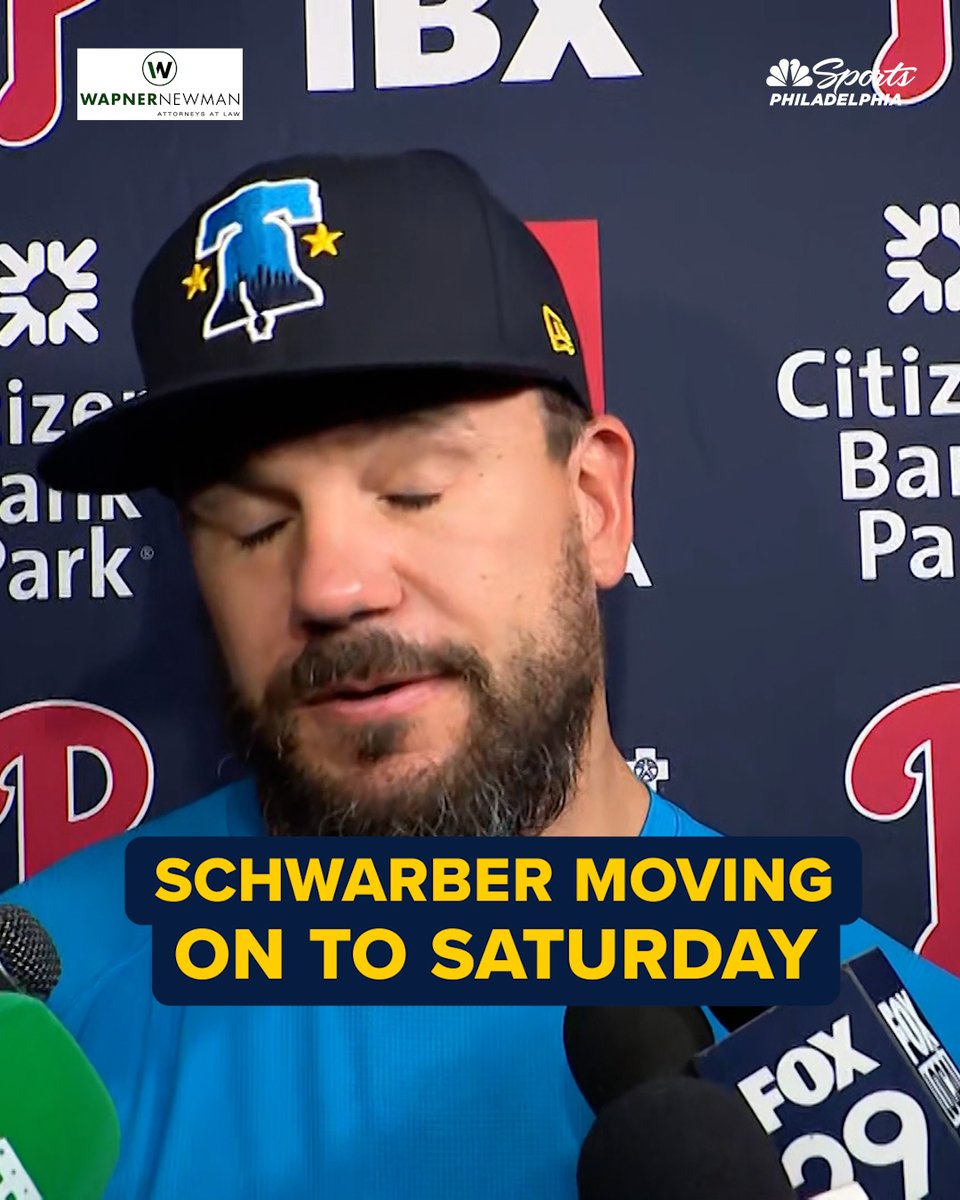 "I think that we look forward to the challenge." Kyle Schwarber turns his attention to Saturday with the Phillies still trying to secure a playoff spot. | Wapner Newman
