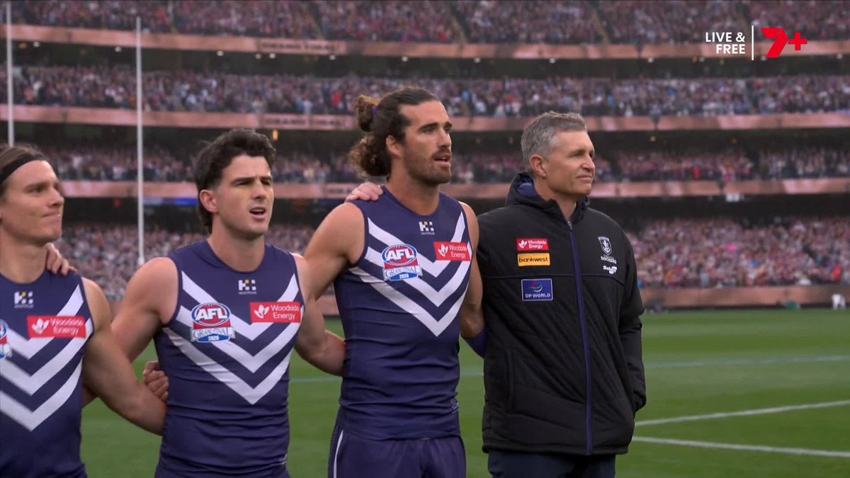 The roar at the end of the anthem > #AFLGF