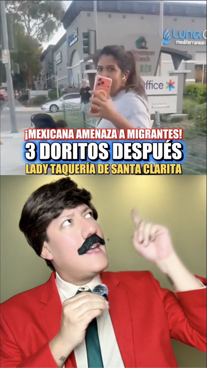 ‼️LLEGARON LOS 3 DORITOS DESPUÉS DE LA MUJER HISPANA QUE AMENAZÓ A TAQUEROS MEXICANOS CON LLAMARLE A ICE ‼️ 🚨SE HIZO VIRAL que en Santa Clarita California una mujer de raíces mexicanas amenazó e insulto a una taquería mexicana con mandarles a la migra porque según ella, el estatus de ellos y de su negocio era ilegal. Pero bien dicen por ahí KARMA IS A BITCH! 🤭 Y la mujer identificada como Francesca Ortega terminó llorando y pidiendo disculpas porque según ella, el video que ella misma origino le arruinó la vida. 😾 En este video encontrarás toda la información de este CASO VIRAL que está indignando a toda la comunidad hispana en Estados Unidos, México y Latinoamerica. ¿Tú qué opinas? Dime en los comentarios… Te leo. O👀 #noticias #santaclarita #california #taqueria #3doritosdespues #migrantesmexicanos #racismo #discriminacion #ICE