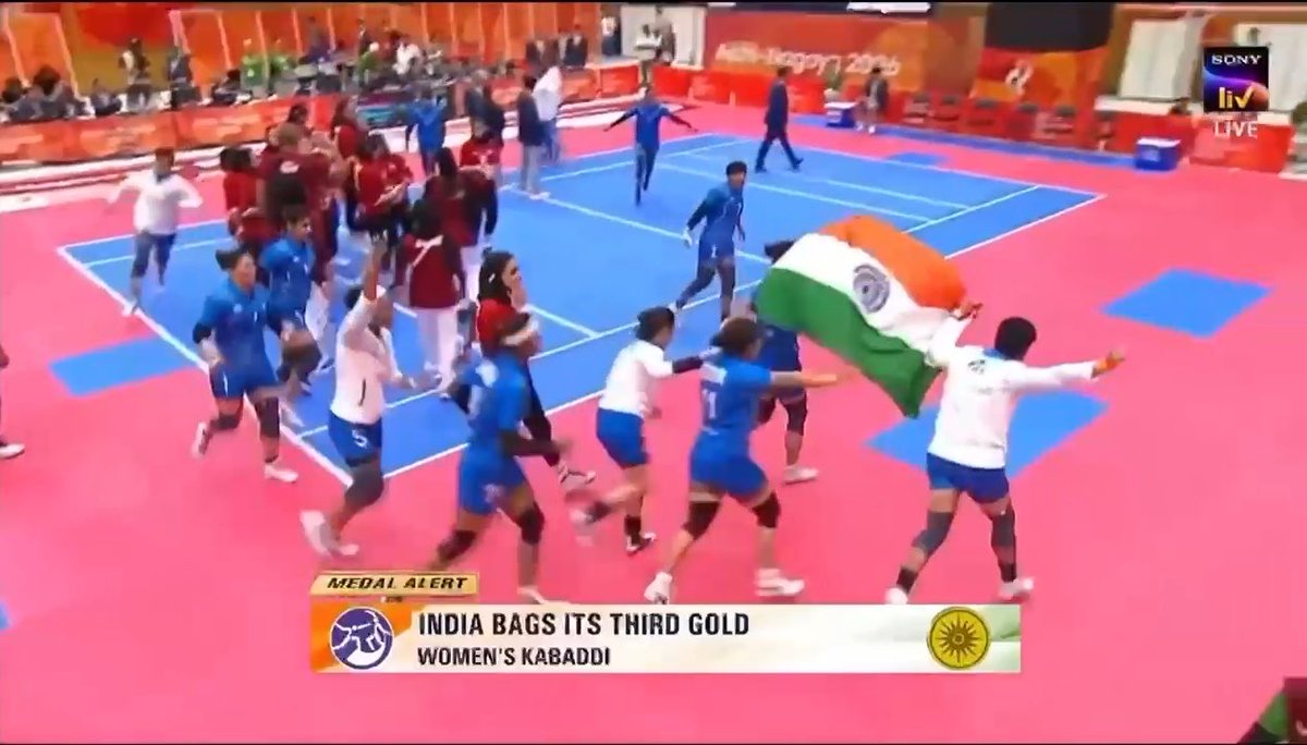 Champions Once Again! 🇮🇳🥇 Heartiest congratulations to our Indian Women’s Kabaddi Team on successfully defending their Asian Games title. A tremendous show of character and grit to clinch the gold in a thrilling contest. What a performance! 👏