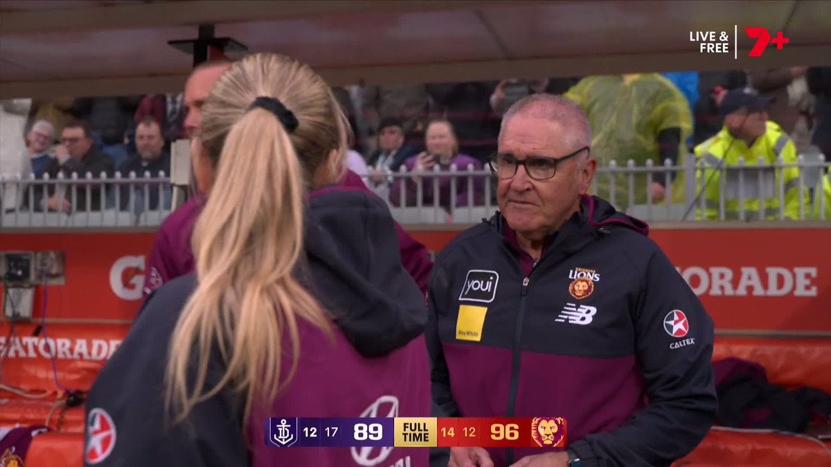 CAN YOU BELIEVE IT? Brisbane trailed by 17 with four minutes remaining. They win by seven to complete the three peat!