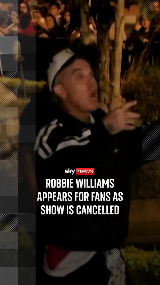 The venue where Robbie Williams was due to perform was shut over alleged safety protocols not being observed during a previous show. The singer staged an impromptu performance outside a hotel for fans who were denied entry to a venue over crowd safety measures.