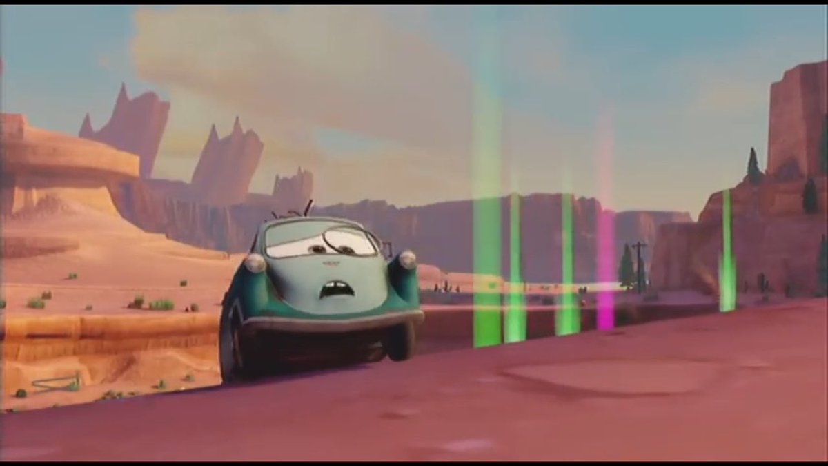 I find it funny how in the Cars 2 video game, this is how the main villain gets defeated.