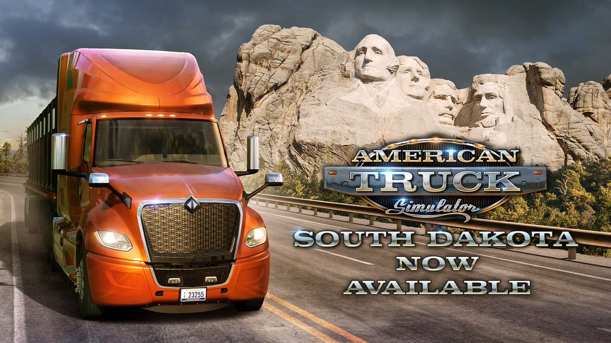 Explore the beauty of South Dakota! 😍 Historic cities full of landmarks, plenty of industries, breathtaking nature in the Black Hills and Badlands, and the iconic Mount Rushmore are all waiting for you! 🚛 Get it on Steam:
