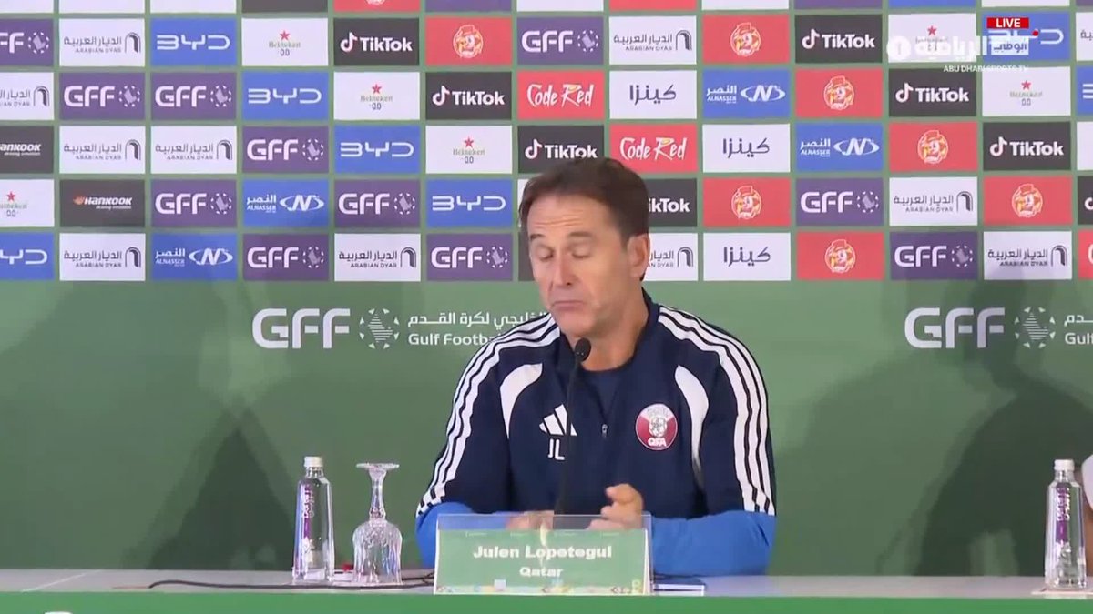 🚨 جولين لوبيتيغي — مدرب منتخب قطر: في مثل هذه البطولات لا يوجد وقت كافٍ للاستشفاء والأهم بالنسبة لنا هو الاستعداد الذهني والتعامل مع كل مباراة على حدة.