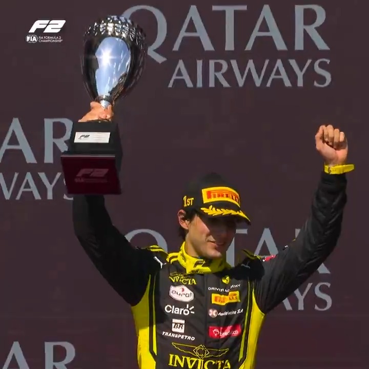 RAFAEL CAMARA, 3-TIME #F2 WINNER 🏆🇧🇷 The championship leader returns to the top step of the podium in Baku for the first time since Spa ✨ #AzerbaijanGP | Ferrari Driver Academy
