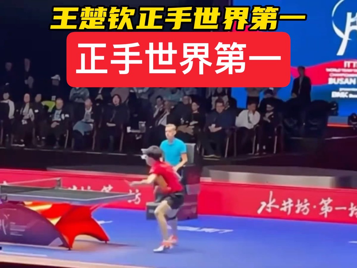 王楚钦的正手是世界第一 应该没人反驳吧 太帅了