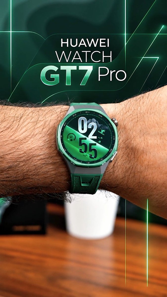 ساعة هواوي HUAWEI Watch GT 7 Pro⌚️🟢⚫️ تصميم فاخر و جودة عالية✔️ سوار جديد EasyCross✔️ تنبيهات مخاطر امراض القلب والسكري✔️ 110 وضع رياضي مع ميزة الجاهزية✔️ بطارية بعمر طويل✔️ دعم اندرويد & iOS✔️ والمزيد في الفيديو💚 #HUAWEIWATCHGT7Series
