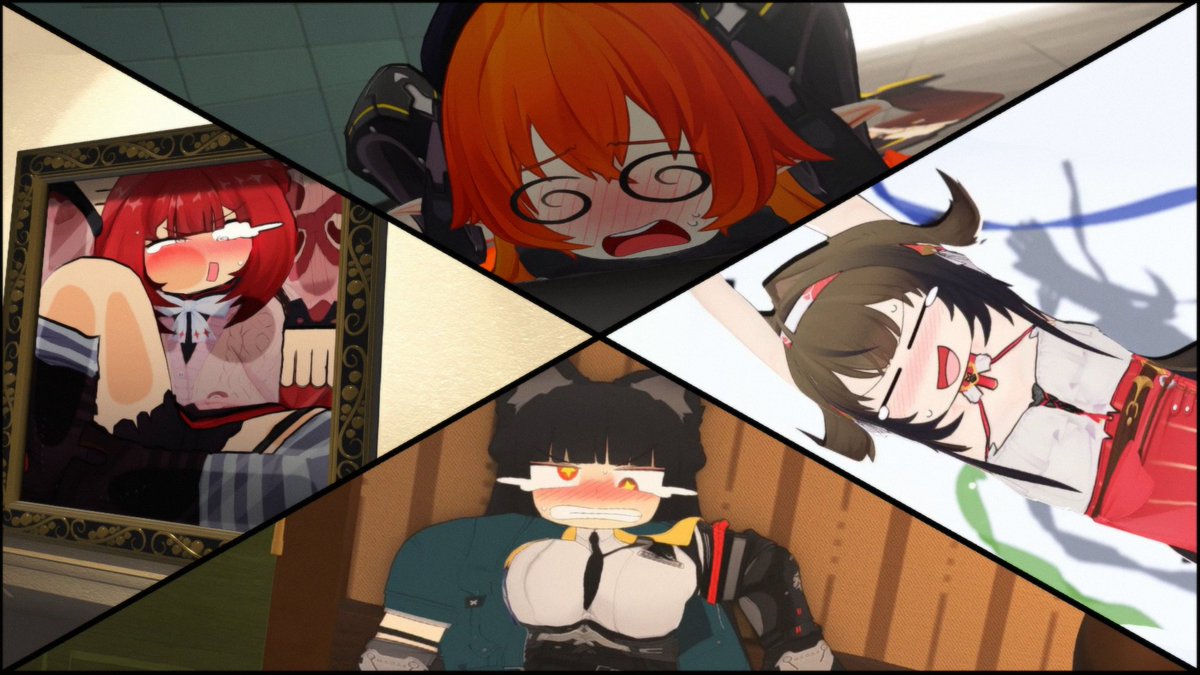 最近作ったアニメーションを繋げて音入れておいた 平面化4種盛り
