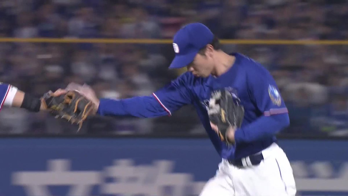 最高の形 福永裕基→村松開人→サノー スライディングキャッチからの4-6-3 ⚾️ヤクルト×中日 #dragons #だったらDAZN