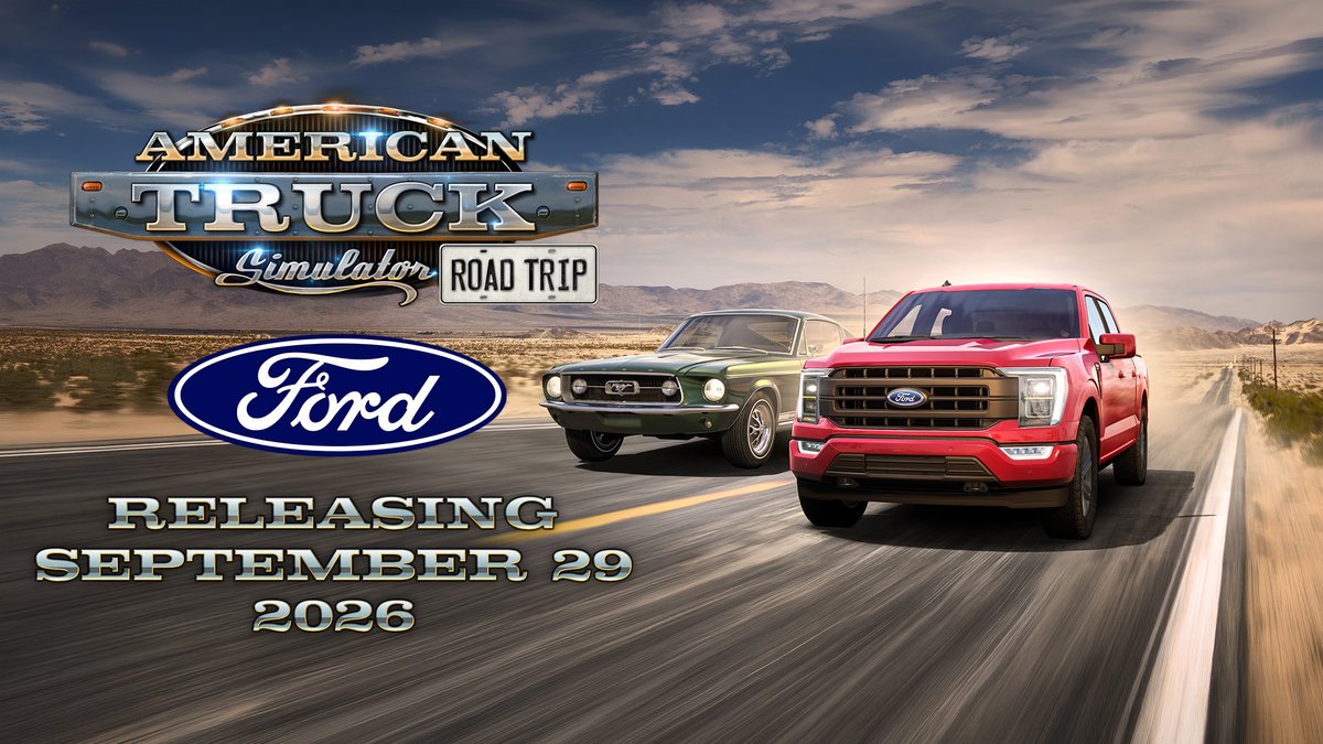 Just three days remain until the release of the Road Trip: Ford DLC! ⌛️ Who is excited to get behind the wheel of these iconic vehicles and explore the world of American Truck Simulator? 🚗💨 Add it to your Steam wishlist: