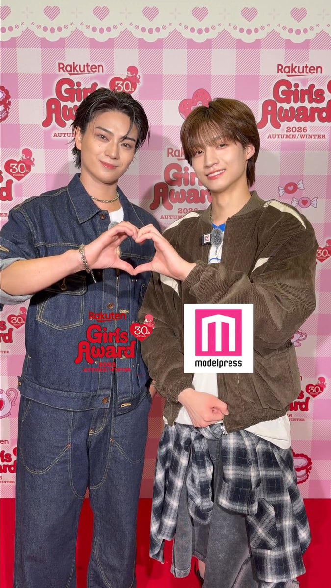 【♥️Rakuten GirlsAward 2026 A/W🍰🍭】 岩瀬洋志さん&志賀李玖さんを ガルアワの舞台裏でキャッチ📸 お互いの愛されポイント聞いてみた💭💖 #ガルアワ2026AW 志賀李玖 MG official