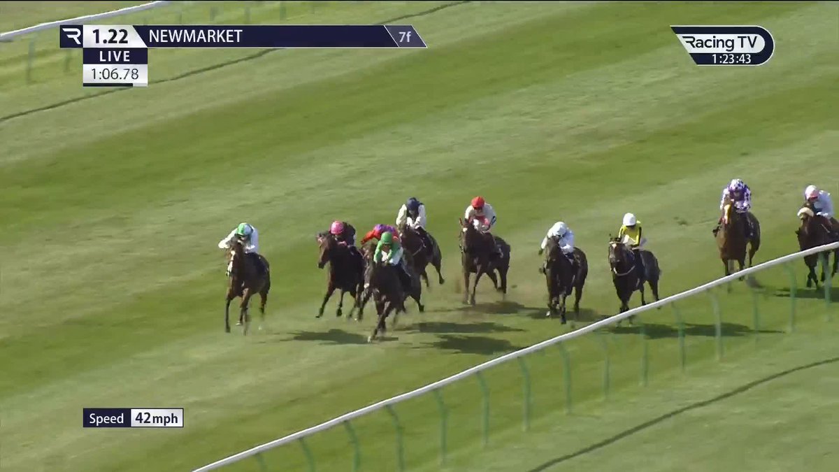 Nice. Very nice 👀 Blue Point filly Al Samsama strides purposefully clear under Billy Loughnane to secure a second win from three starts in the British EBF fillies' nursery Newmarket Racecourses 💫 Fascinating to see where Richard Hughes chooses to send her next ...
