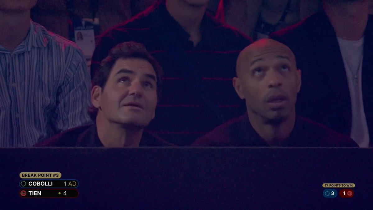 Thierry Henry & Roger Federer in attendance at the Laver Cup 🤩