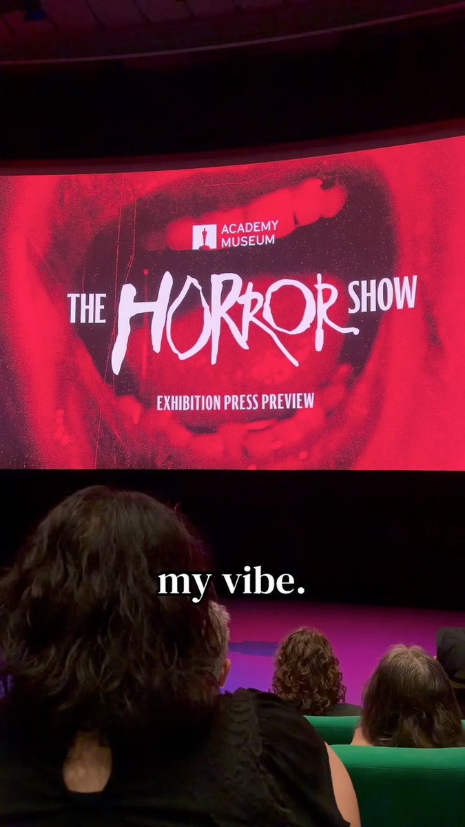 my (spooky) vibe. The Horror Show Exhibition is now open at Academy Museum Of Motion Pictures.