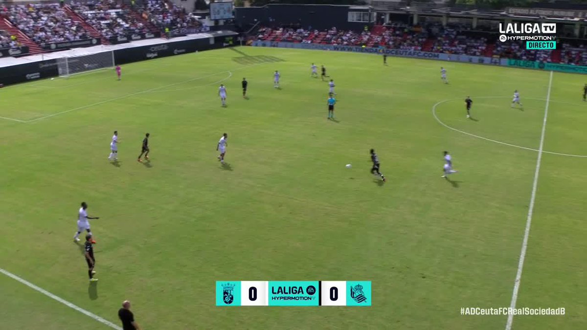 La expulsión de Arkaitz Mariezkurrena en el Ceuta vs Real Sociedad B 🟥 #LALIGAHYPERMOTION