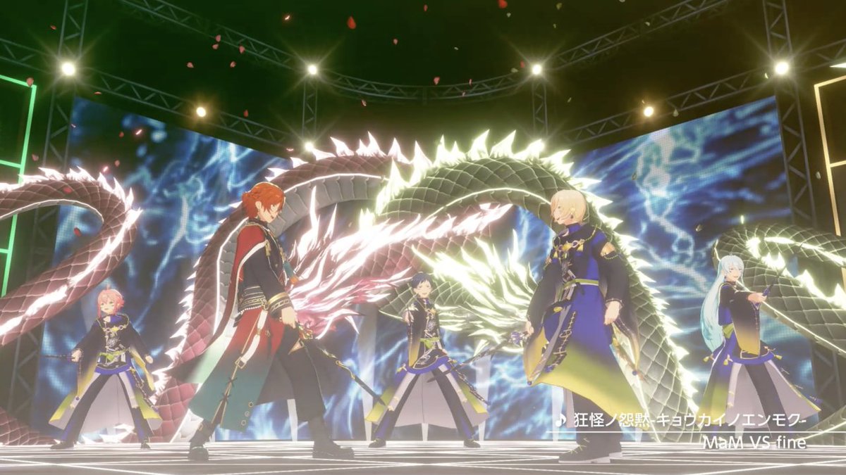 (9/9)【お知らせ】 『MM』では各ユニットの課題曲MVが登場! アプリでの登場に先行して『MaM VS fine』が歌う『狂怪ノ怨黙-キョウカイノエンモク-』のMVを先行公開します❗ #あんスタ