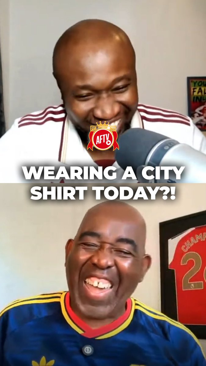 Would you DARE wear a Man City shirt today? 😂 #AFTVLive