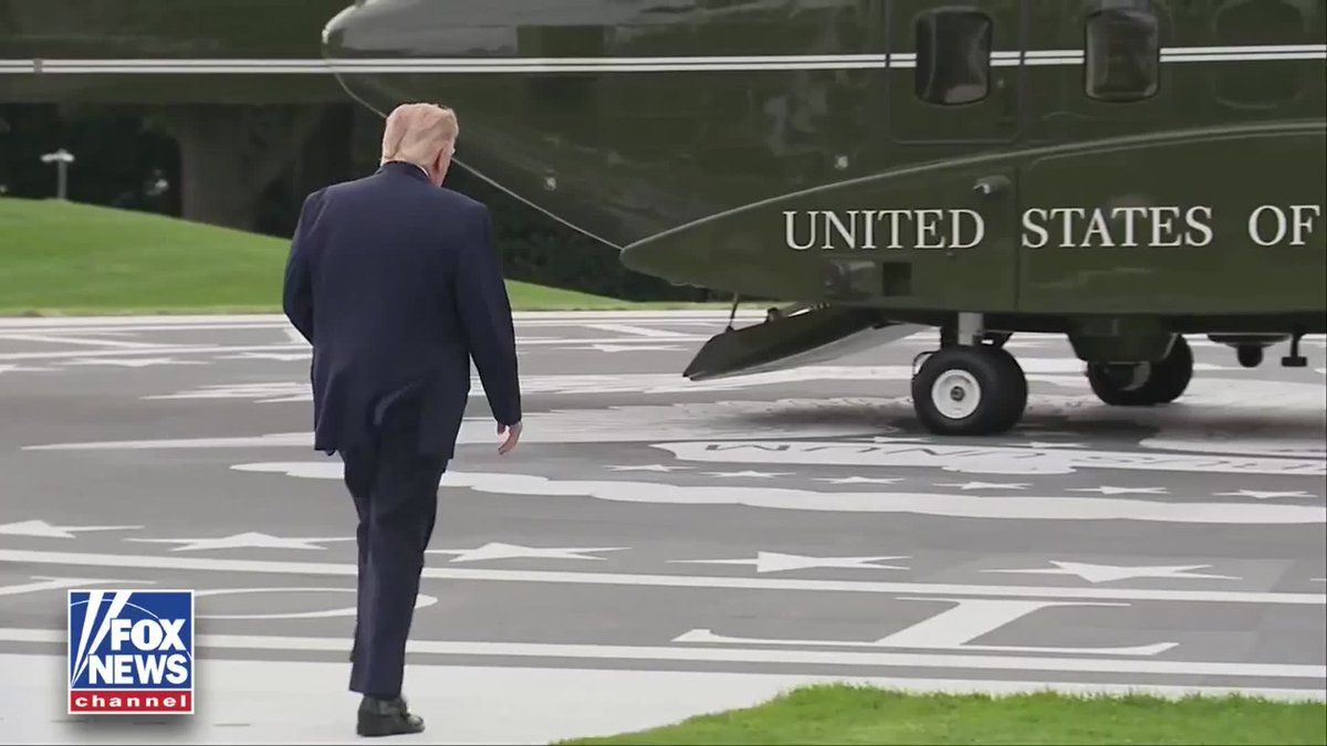 NOW: President Trump departs the White House for the Texas vs. Tennessee college football game at Neyland Stadium.