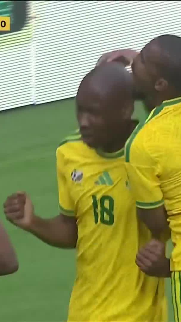 He gives him the eyes 👀 Samukele Kabini finishes this like a seasoned striker 🇿🇦🔥 📺 Stream #TotalEnergiesAFCON2027 on DStv: