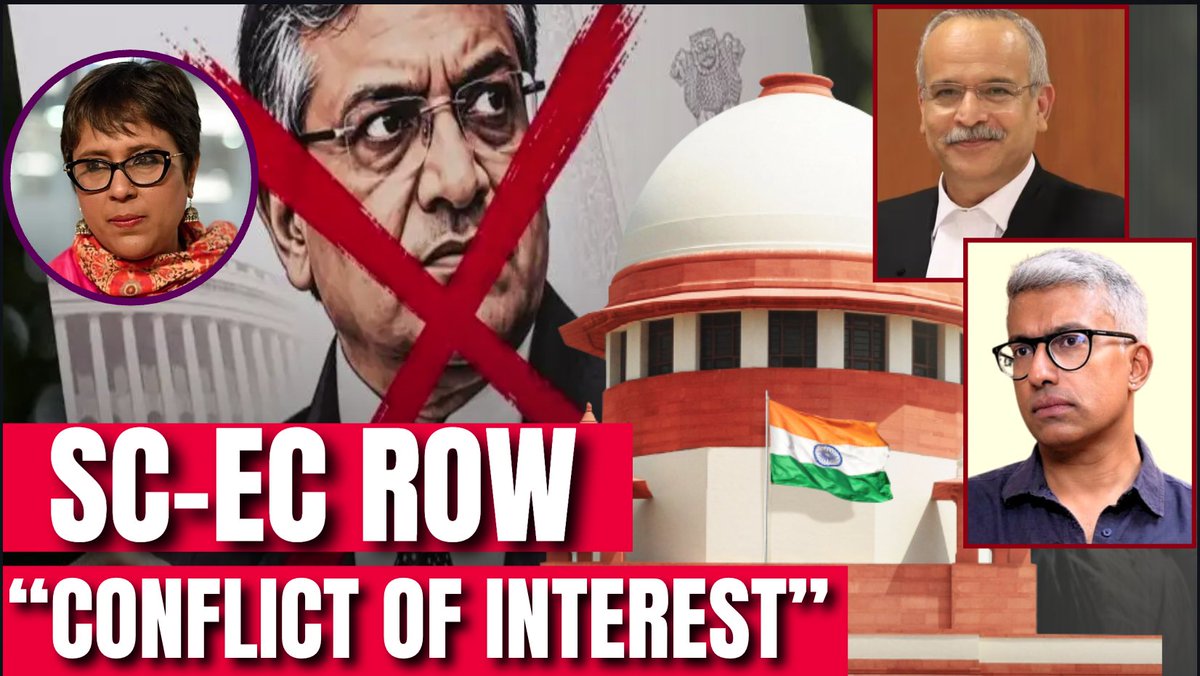 Exclusive - "We had no idea that the Judge hearing our case challenging the 2023 law on appointment of the CEC & ECs has a son who is counsel for the Election Commision in M.P" - Gopal Sankaranarayanan, top lawyer for petitioners on the big (undiscloded) Conflict of Interest in Supreme court Justice SC Sharma's court, reported 1st in Live Law. Watch in full here