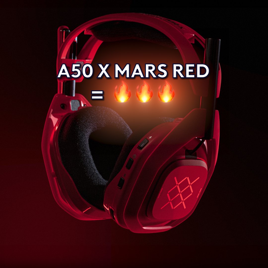 It’s getting hot in here 🥵 Explore the all new ASTRO A50 X HEADSET in MARS RED. ♥️