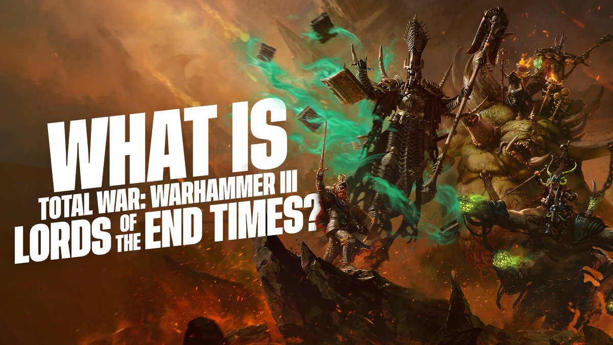 The End Times have arrived! Learn everything about the cataclysmic new DLC for Total War: WARHAMMER III, including the four new Legendary Lords and how to access the ultimate fantasy strategy sandbox experience, Immortal Empires. 👉 Get Lords of the End Times now: