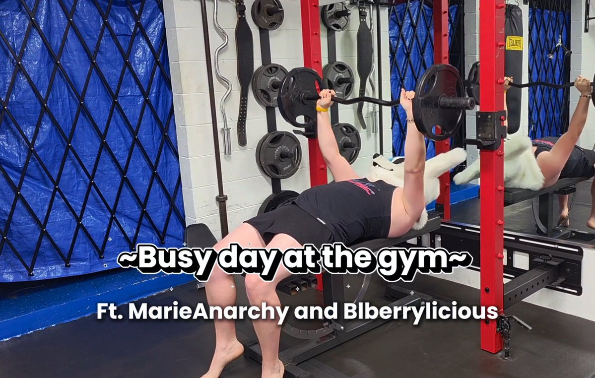 Busy day at the Gym with Marie Anarchy AD 18+ (TOP 3%) and Berrylicious ♡ Top 1% 💙 #Murr #murrsuit #furryporn #fursuitporn #MarieAnarchy #AeroAnarchy #blberrylicious #softsuit #softsuiter #nsfwtwt #nsfwfurry #nsfwfursuiter #threesome #gymporn
