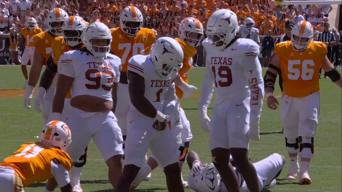 Colin Simmons was called for an unsportsmanslike conduct penalty after a sack on 3rd down.