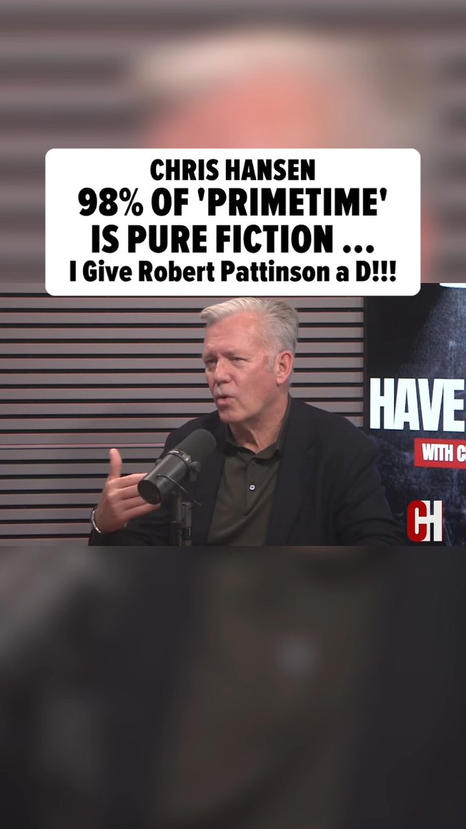 Chris Hansen had a seat and watched "Primetime" ... and he scathingly called the film "over the top" and Robert Pattinson's version of himself "so detached, so unhinged, so dark, so unlikable." 🎥 Have a Seat with Chris Hansen
