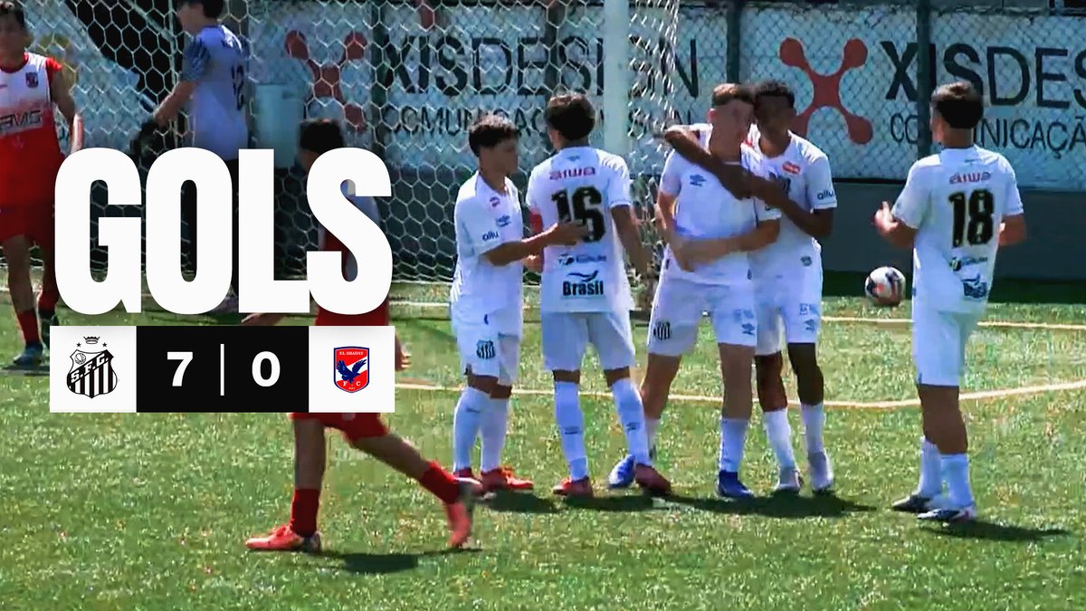 PARTIU PRÓXIMA FASE! Os #MeninosDaVila do Sub-15 encerraram a 2ª fase do #Paulistão com goleada! Na manhã deste sábado (26), o Peixe venceu o El Shaday por 7 a 0, no CT Rei Pelé. Heitor Prado, Kauã Siviero e Felipe Sgarbi marcaram dois gols cada, além de um gol contra. ⚽️🐳