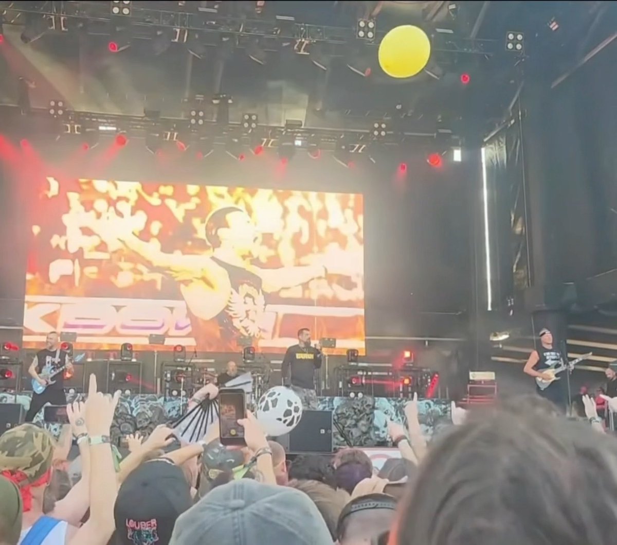 The band ‘KILLSWITCH ENGAGE’ preforming “This Fire” at a show yesterday with CM Punk’s tron on the screen. 🔥🔥🔥🔥🔥🔥🔥🔥