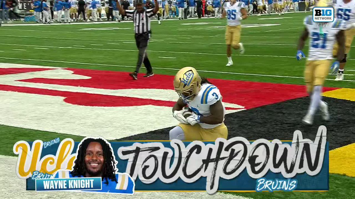 Wayne Knight scores his 9th TD in four games for UCLA.