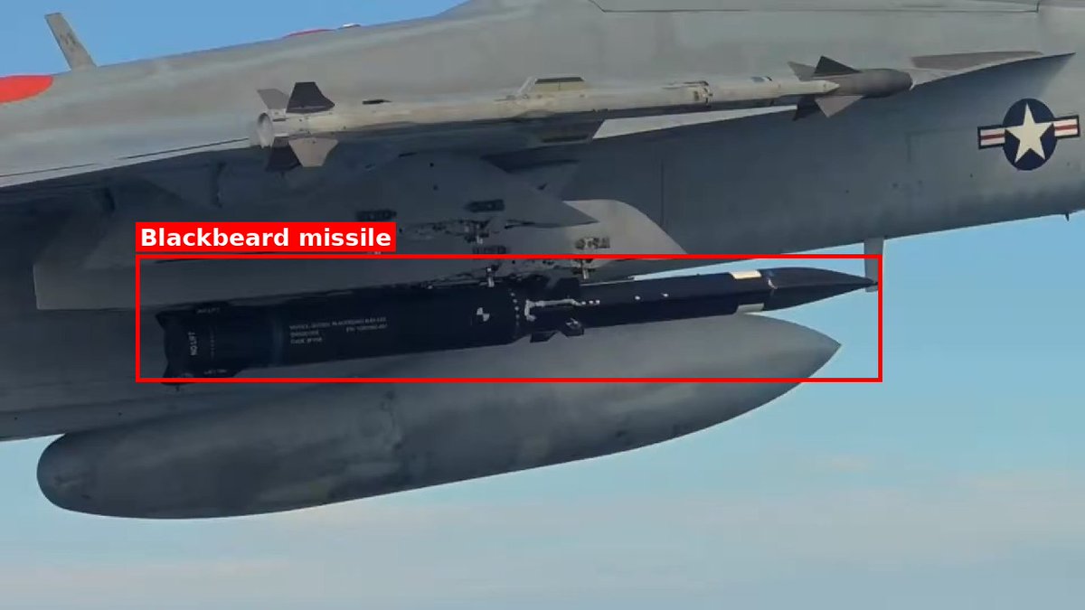 The U.S. Navy has released the first flight-test footage of its Blackbeard hypersonic strike missile mounted under the wings of F/A-18E/F Super Hornets. Blackbeard is being developed by Castelion under the Navy's Multi-mission Affordable Capacity Effector (MACE) program, which calls for a missile capable of flying faster than Mach 5 while carrying a payload of roughly 34 kg. The service is aiming to field the weapon in at least limited numbers by 2028, giving carrier air wings a new fast, long-range standoff option, especially for striking enemy ships. Integration with the F-35 is also planned, with the jet able to carry up to four Blackbeard missiles internally. The missile is also meant to be cheap and fast to produce, targeted around $300,000 per unit at a production rate of 500 missiles a year.